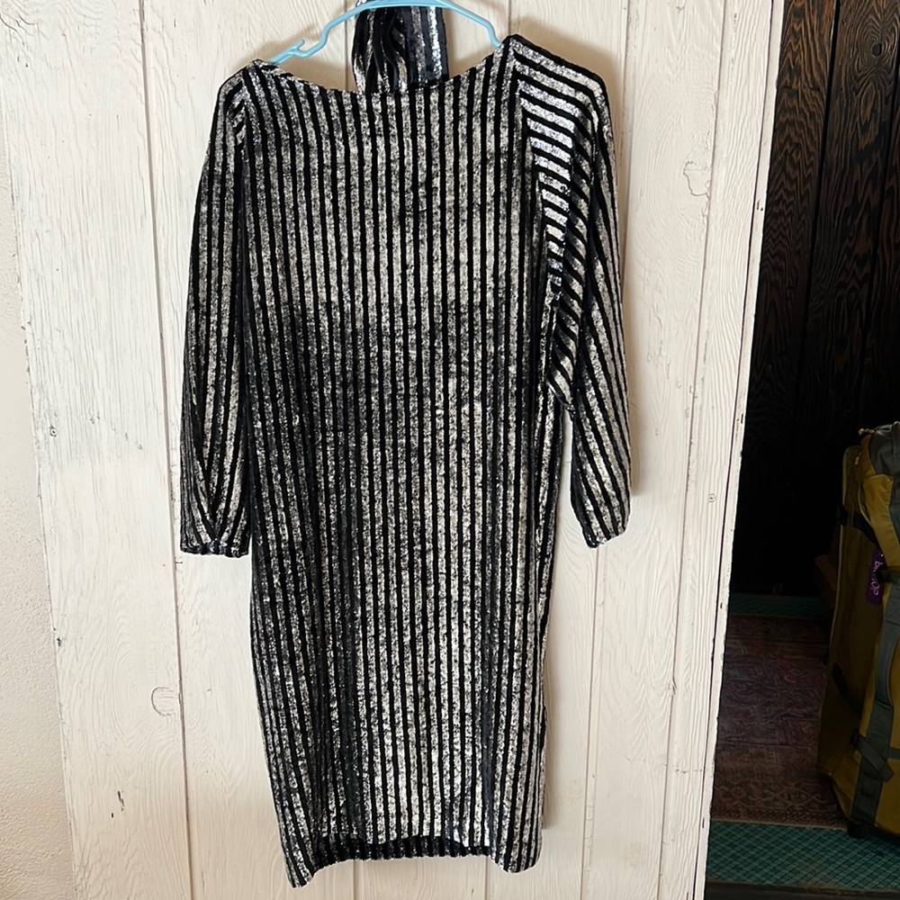 Vintage NYE dress with tie belt